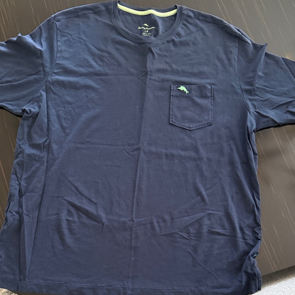 Tommy Bahama Deep Blue Tee with Pocket